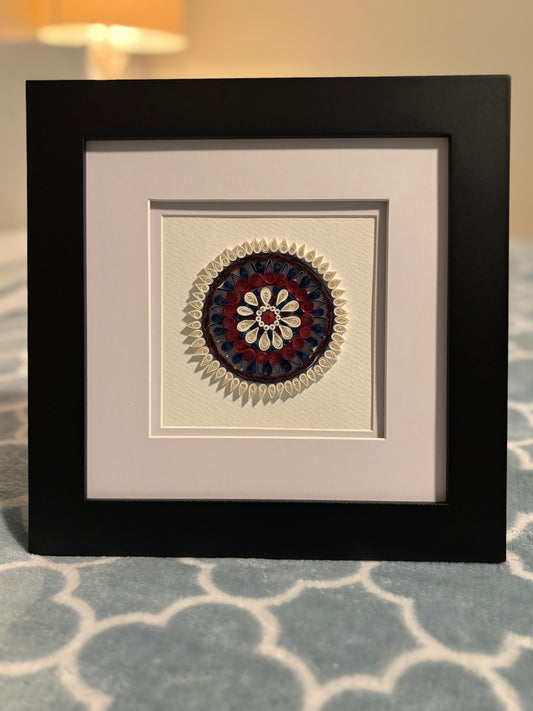 Hand quilled mandala